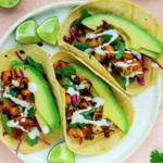 Cauliflower Tacos with Lime Crema